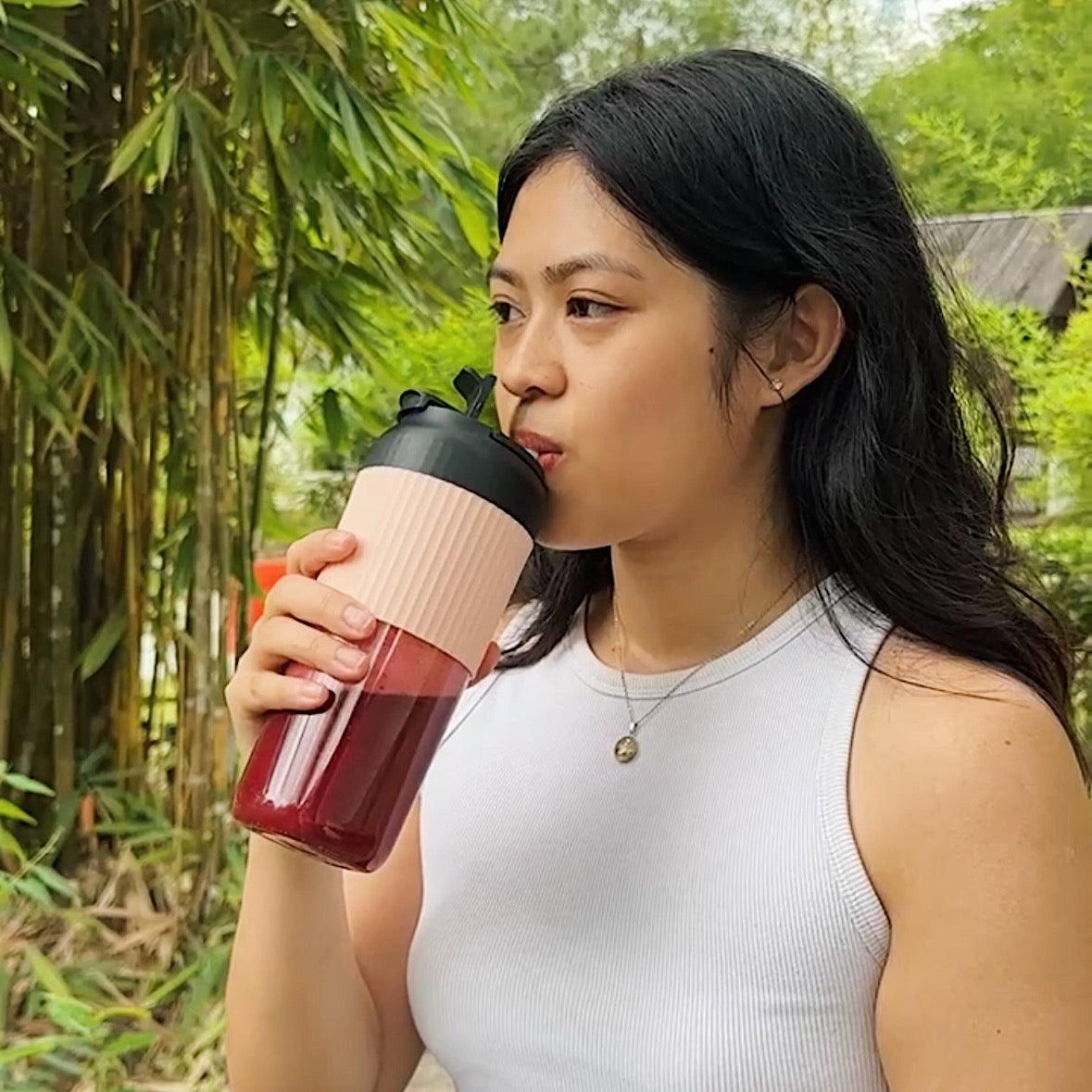 HiFlip Lid - 2 in 1 Sipping Lid with Straw (for 2nd Gen Juice Cup Pro S Only) - HiBlendr MY