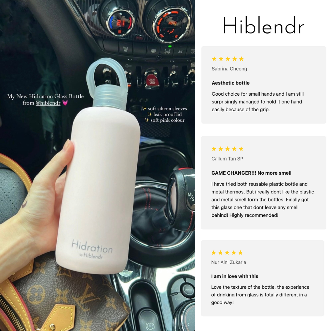 Hidration Glass Water Bottle (600ml)