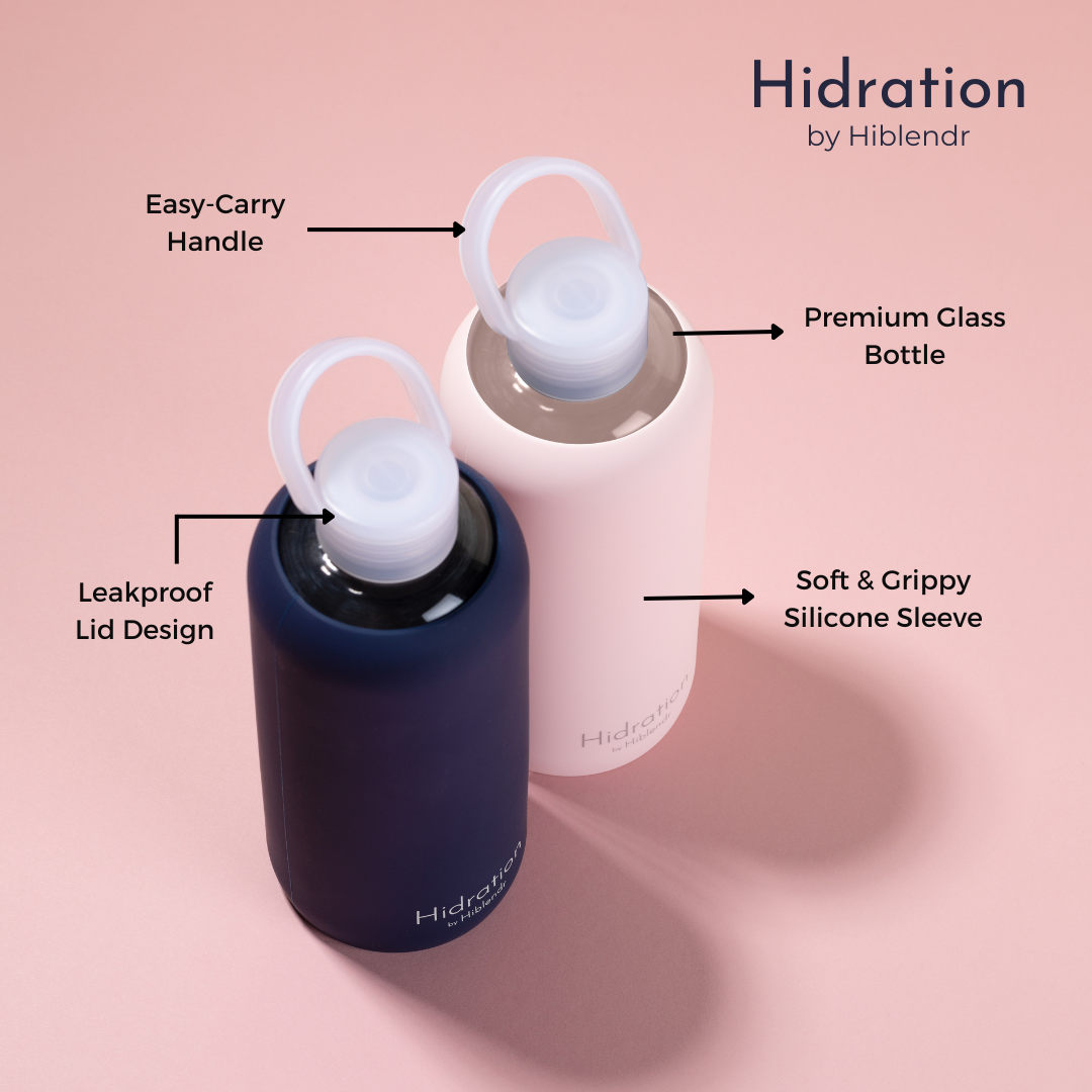 Hidration Glass Water Bottle (600ml)