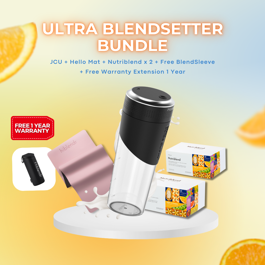 Ultra Blendsetter Bundle 2.0 (Juice Cup Ultra + Hello Mat + Nutriblend x 2 + Free BlendSleeve + 1 Year Warranty Extension)